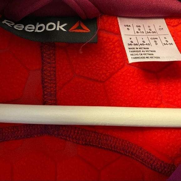 Reebok 1/2 Zip Fleece Lined Running Workout Top - Picture 7 of 12